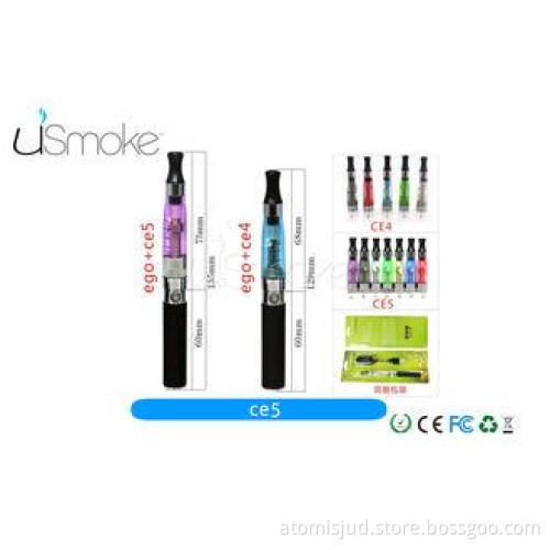 Rechargable Wickless Ego Ce5 Blister E cigarette Starter Ki